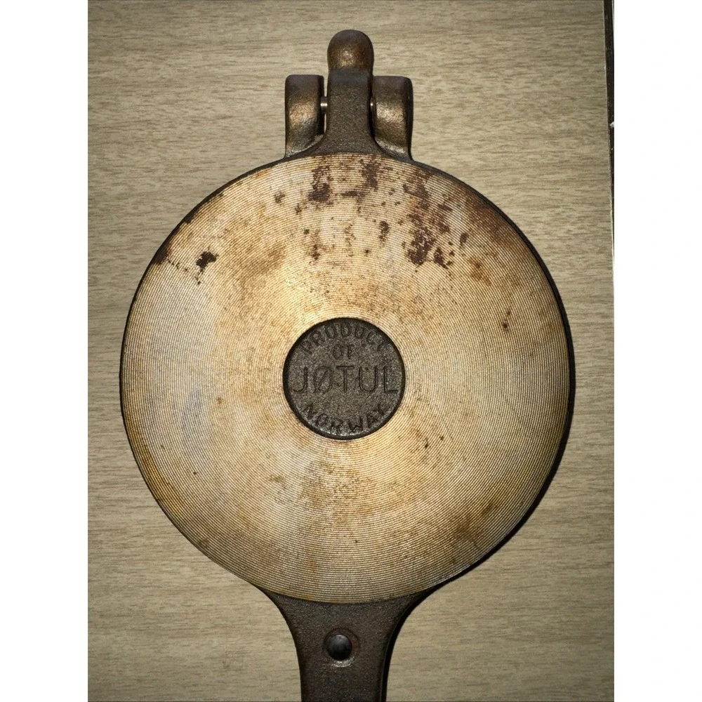JOTUL Norway Cast Iron Waffle Krumkake Pizzelle Iron Maker 6